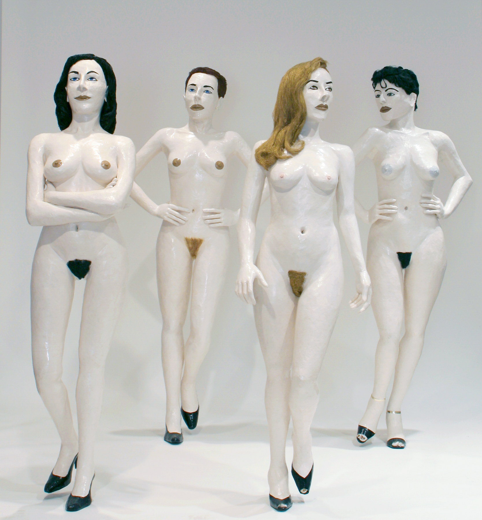 Blanckart tape sculpture after Helmut Newton