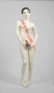 Blanckart tape sculpture of Carla Bruni